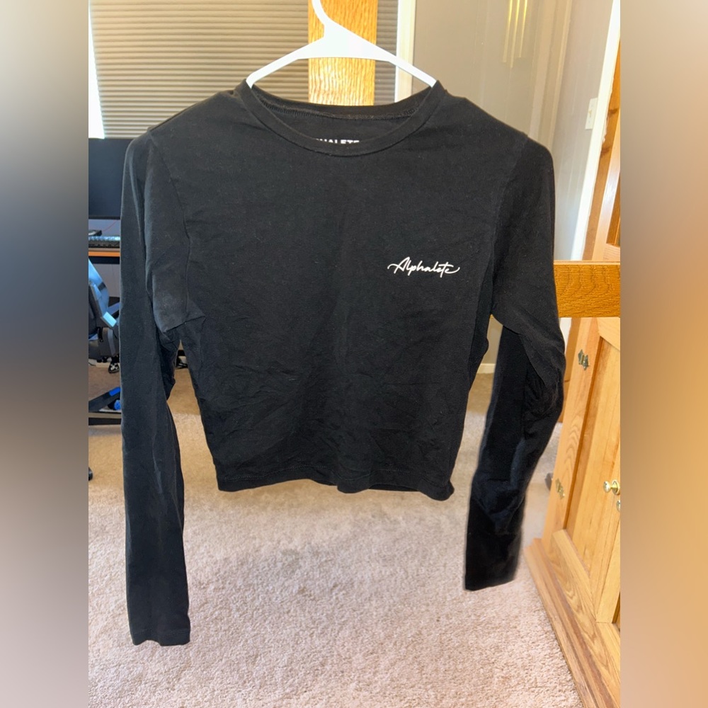 Alphalete - Signature Long Sleeve Crop - xsmall